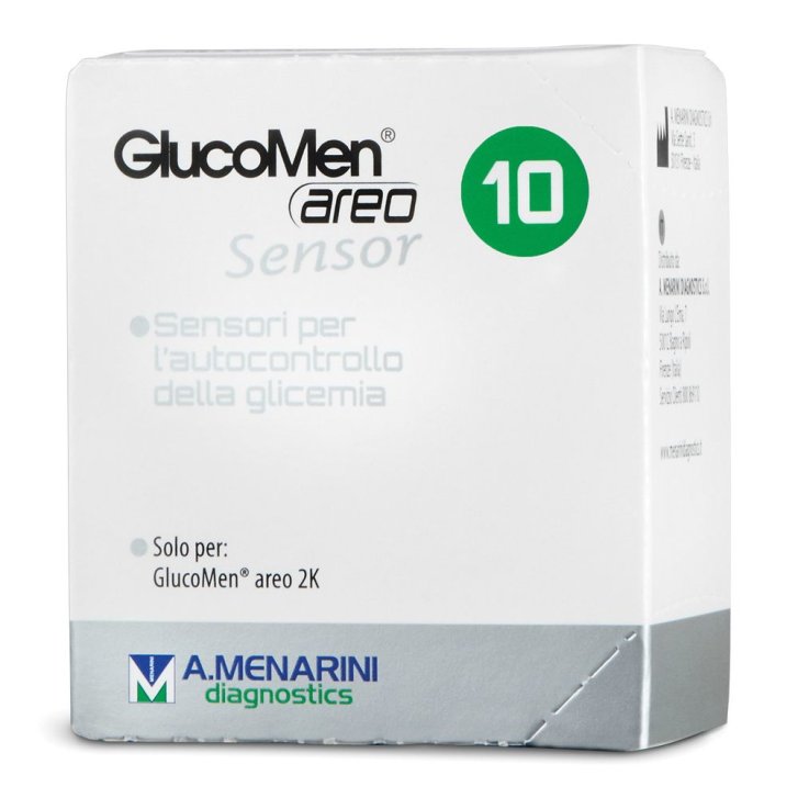 Glucomen Areo Sensor Strisce per Analisi del Glucosio 10 Pezzi - A.Menarini Diagnostics