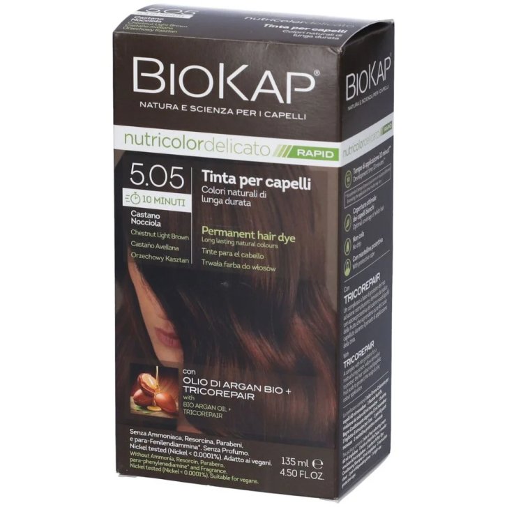 Biokap Nutricolor Delicato Rapid Tinta Permanente con Olio di Argan Bio 135 ml - Biokap Biokap Nutricolor Delicato Rapid Tinta Permanente con Olio di Argan Bio 135 ml - Biokap