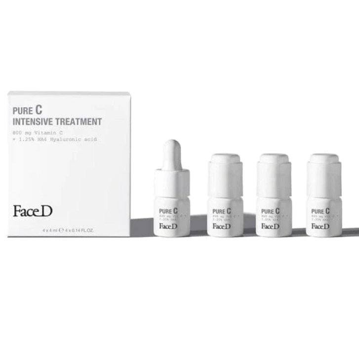 Face D Pure C Vitamina C Pura 16% in Acido Ialuronico 4x4ml - FaceD