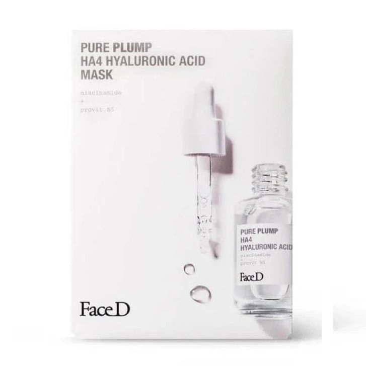 Face D Maschera Pure Plump HA4 Acido Ialuronico Monodose Idratante Intensiva 17 ml - Face D
