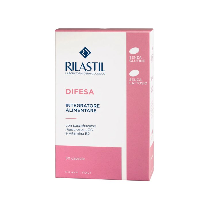 Rilastil Difesa Integratore Alimentare con Probiotici e Vitamina B2 30 Capsule - Rilastil Rilastil Difesa Integratore Alimentare con Probiotici e Vitamina B2 30 Capsule - Rilastil