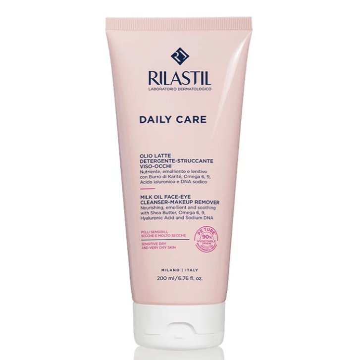 Rilastil Daily Care Olio Latte Detergente Struccante Viso e Occhi 200ml - Rilastil