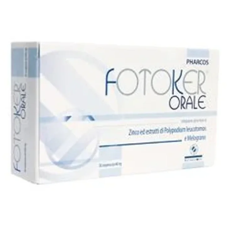 Fotoker Orale Integratore con Zinco Polypodium e Melograno 30 Compresse - Pharcos