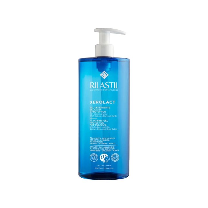 Rilastil Xerolact Gel Detergente Delicato Protettivo Pelli Secche e Sensibili 1000ml - Rilastil Rilastil Xerolact Gel Detergente Delicato Protettivo Pelli Secche e Sensibili 1000ml - Rilastil