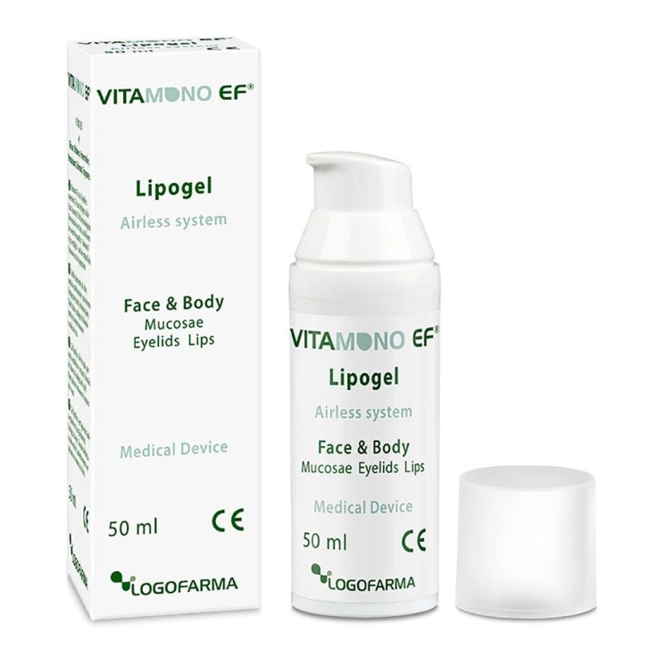 Vitamono Ef Lipogel Dispositivo Medico con Vitamina E e Taurina 50ml - Logofarma Vitamono Ef Lipogel Dispositivo Medico con Vitamina E e Taurina 50ml - Logofarma