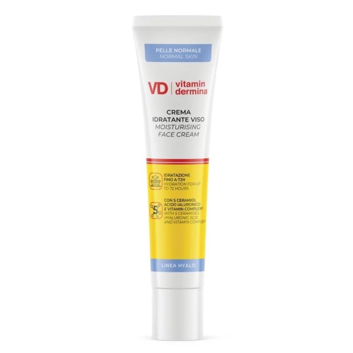 Vitamindermina Hyalo Crema Viso Idratante con Acido Ialuronico e 5 Ceramidi 40 ml - VitaminDermina Vitamindermina Hyalo Crema Viso Idratante con Acido Ialuronico e 5 Ceramidi 40 ml - VitaminDermina