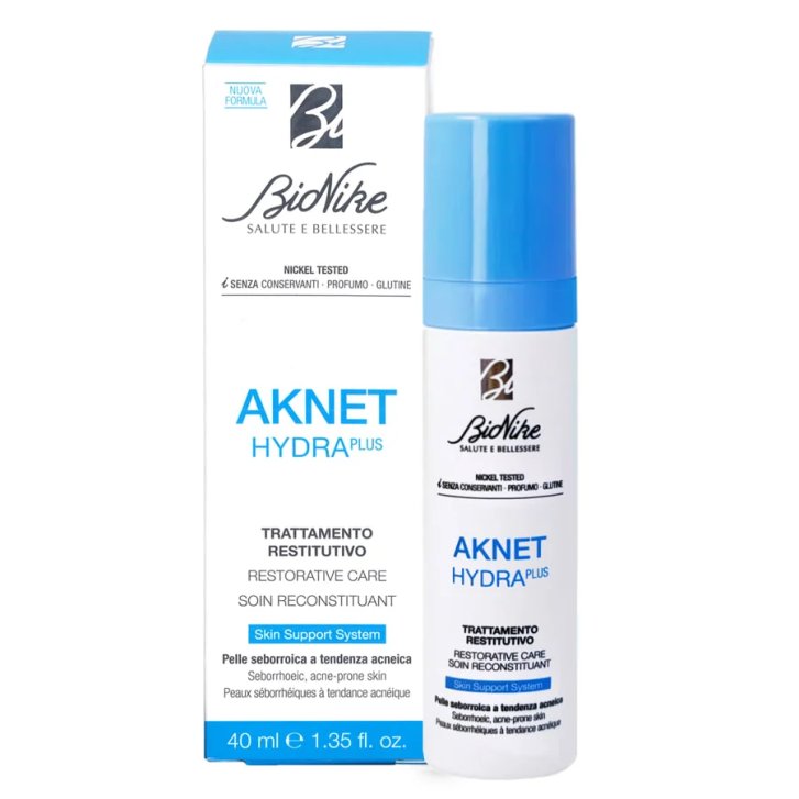 Aknet Hydra Plus Trattamento Restitutivo Idratante con Acido Ialuronico e Ceramide 40ml - BioNike Aknet Hydra Plus Trattamento Restitutivo Idratante con Acido Ialuronico e Ceramide 40ml - BioNike