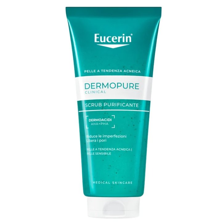 Eucerin DermoPure Clinical Scrub per Pelle Grassa e a Tendenza Acneica 100 ml - Eucerin