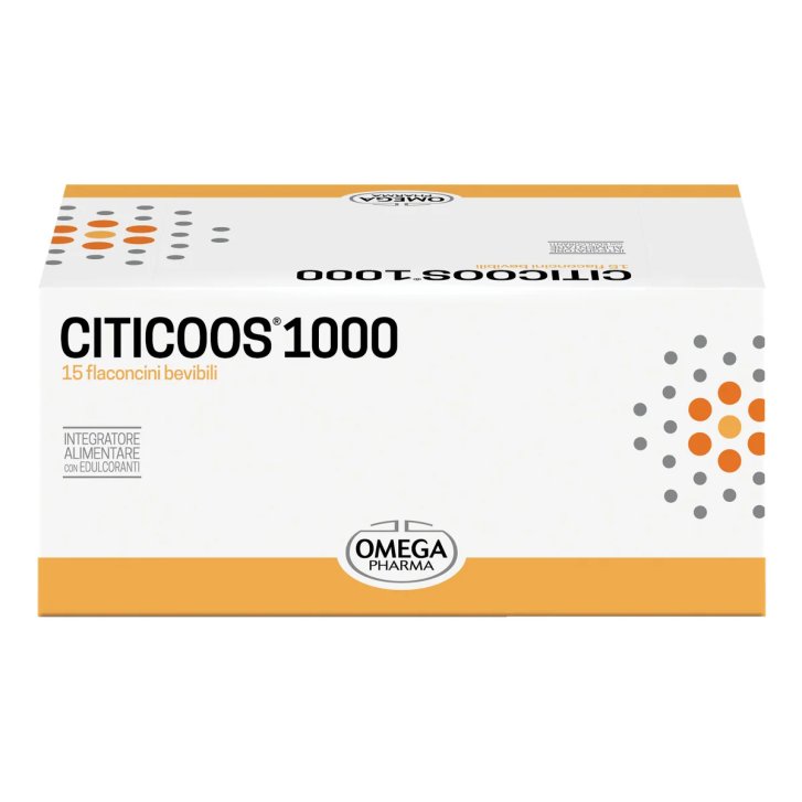 Citicoos 1000 Integratore con Citicolina Sodica e Triptofano 15 Flaconcini 10 ml - Omega Pharma SpA