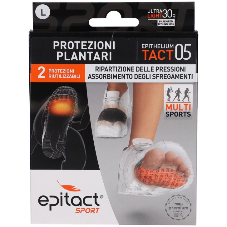 Epitact Sport Protezioni Plantari Antidolore per Attività Sportiva 1 Paio Taglia L - Epitact