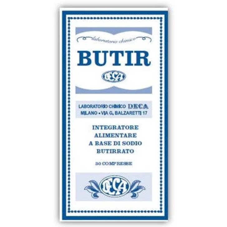 Butir Integratore Alimentare di Sodio Butirrato 30 Compresse - Deca Laboratorio Chimico Butir Integratore Alimentare di Sodio Butirrato 30 Compresse - Deca Laboratorio Chimico