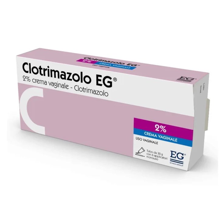 Clotrimazolo Crema Vaginale 2% per Infezioni da Candida 30g con 6 Applicatori - EG SpA