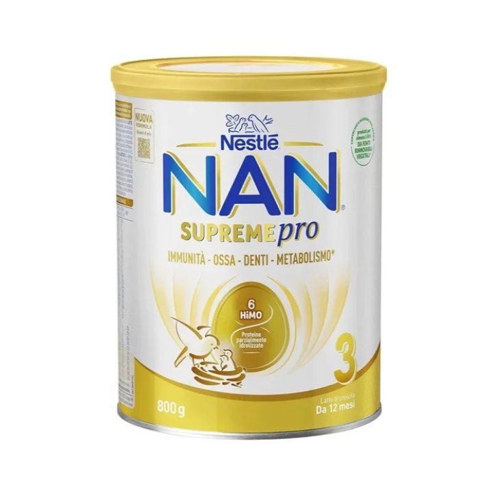 Nan Supreme Pro 3 Latte di Crescita con HiMO e Vitamine C e D 800g - Nestlé