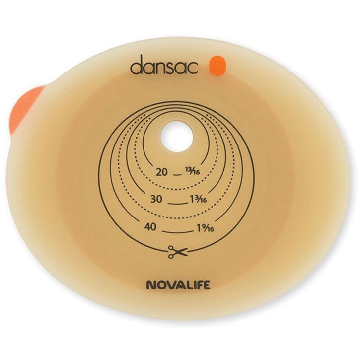 Placca NovaLife 2 Per Colo Ileo Ed Urostomia Ritagliabile 10-47mm 5 Pezzi - HOLLISTER