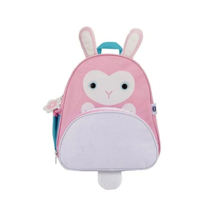 Chicco Zainetto Coniglio Rosa con Tasca Porta Tazza Regolabile 28x13x30 cm - Chicco