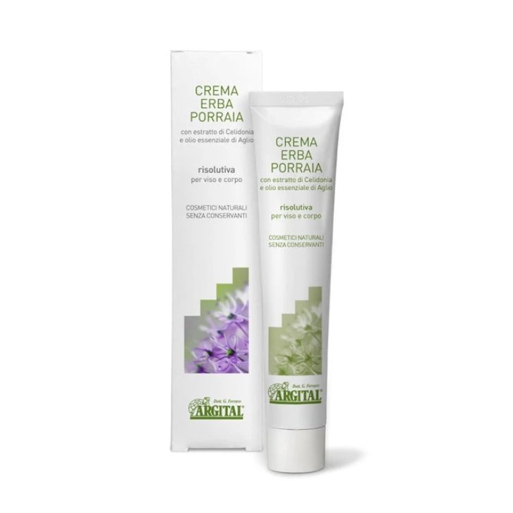 Crema Erba Porraia per Porri Verruche e Condilomi con Oli Essenziali e Argilla Verde 30ml - Argital Crema Erba Porraia per Porri Verruche e Condilomi con Oli Essenziali e Argilla Verde 30ml - Argital