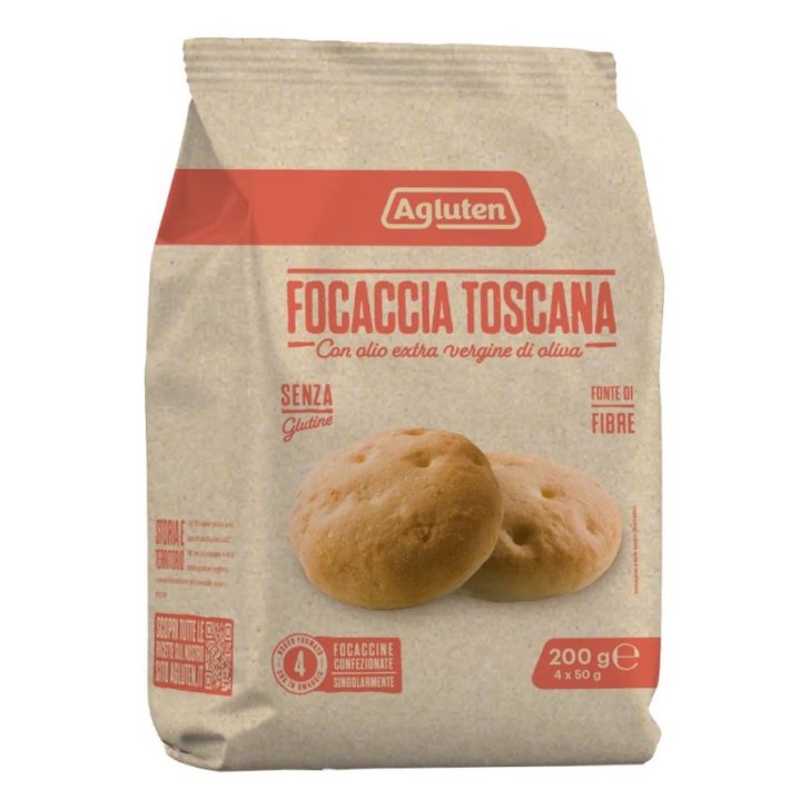 Agluten Focaccia Toscana Senza Glutine 4 Pezzi da 50 g - Agluten