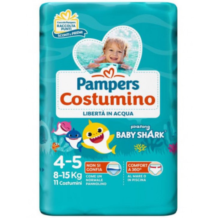 Pampers Il Costumino Pannolino per Mare e Piscina 11 Pezzi Taglia 4-5 (8-15 kg) - Pampers