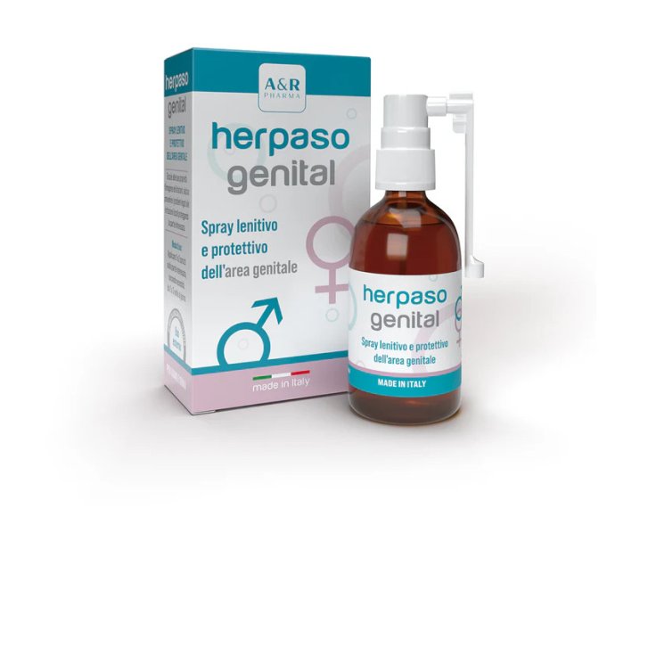 Herpaso Genital Spray Lenitivo e Protettivo per Area Genitale 50ml - A&R Pharma Srl