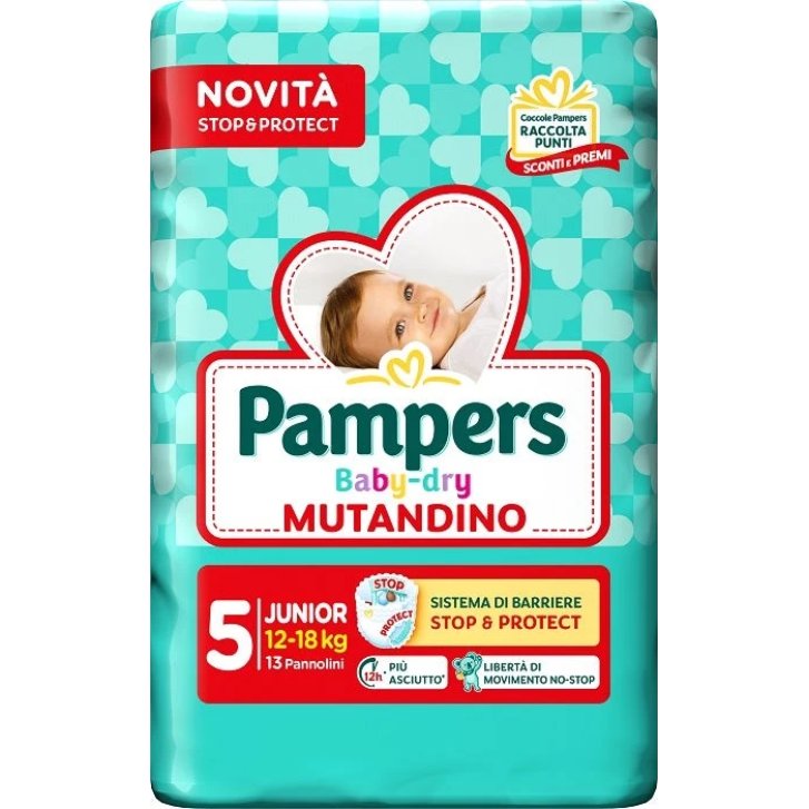 Pampers Baby Dry Pannolino Mutandina Junior Taglia 5 13 Pezzi - Pampers