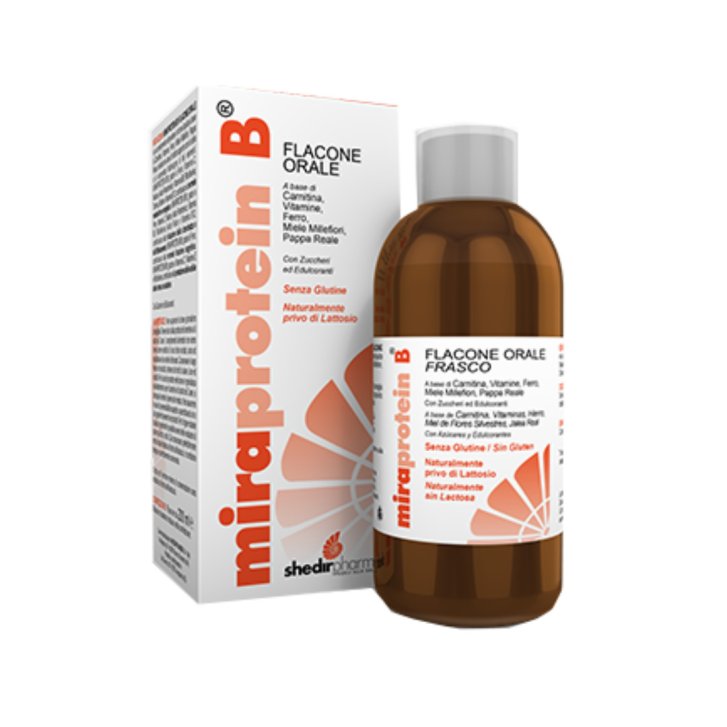 Miraprotein B Sciroppo Integratore Polivitaminico e Poliproteico 200 ml - Shedir