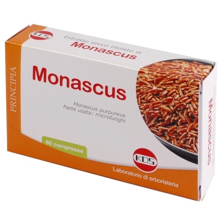 Monascus Es Cm Integratore Alimentare con Riso Rosso Fermentato 60 Compresse - Kos