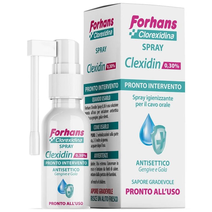 Forhans Clexidin Spray Antisettico Orale con Clorexidina 0,30% 50 ml - Forhans