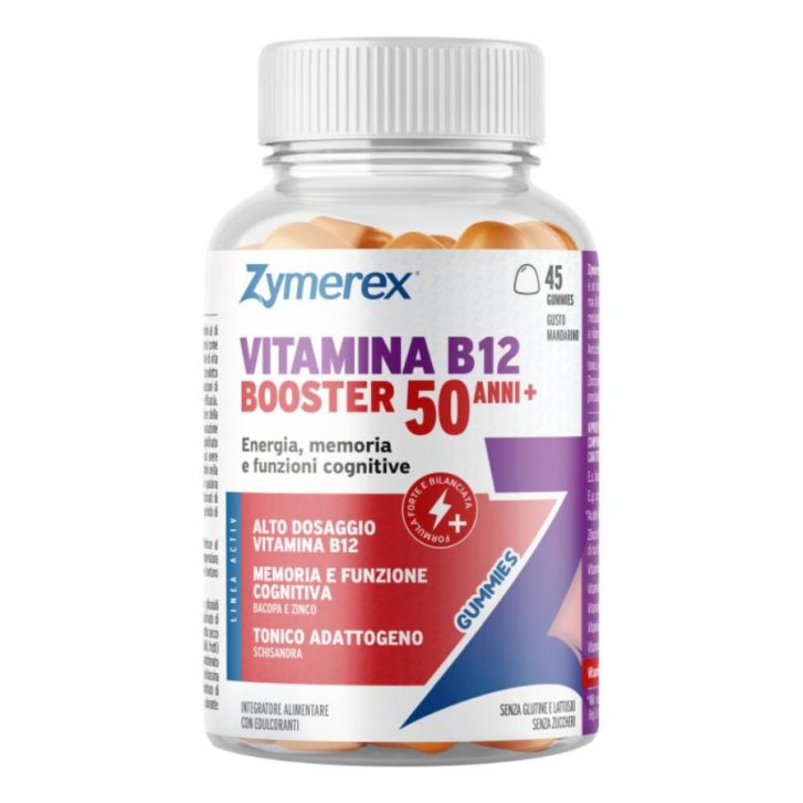 Zymerex Vitamina B12 Booster Integratore in Gomma per Stanchezza e Memoria 45 Gommose - ZYMEREX