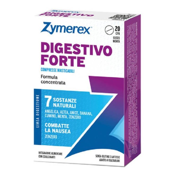 Zymerex Digestivo Forte Integratore Digestione e Gas 20 Compresse Masticabili - ZYMEREX Zymerex Digestivo Forte Integratore Digestione e Gas 20 Compresse Masticabili - ZYMEREX