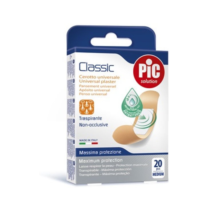 Pic Classic Cerotto Universale Antibatterico 19x72 mm 20 Pezzi - Pic