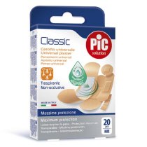 Pic Classic Cerotto Universale con Clorexidina Antibatterico Traspirante 20 Pezzi Misti - PIC
