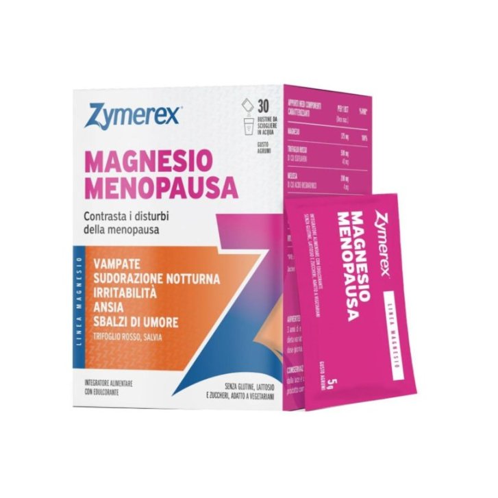 Zymerex Magnesio Menopausa Integratore per Benessere in Menopausa 30 Bustine - Wilco Farma