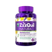 ZzzQuil Natura Integratore Sonno Melatonina Senza Glutine 60 Pastiglie Gommose - Vicks