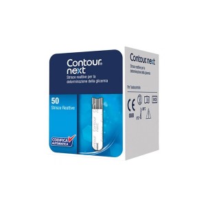 Strisce Reattive Glicemia Contour Next No Coding per Glucometri 50 pezzi - Ascensia