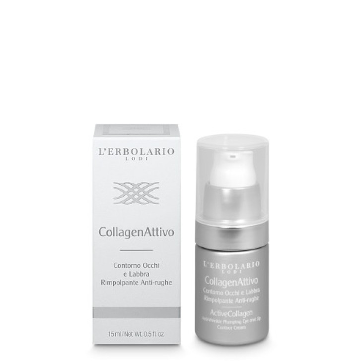 Contorno Occhi e Labbra Anti-rughe Rimpolpante con Collagene e Acido Ialuronico 15ml - L\'Erbolario