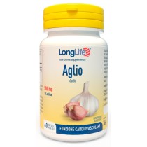 Integratore Aglio 500mg Antiossidante Digestivo 60 Capsule Vegane Senza Glutine - Longlife