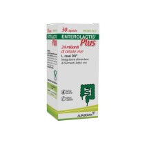 Enterolactis Probiotico 24 Miliardi Cellule Vive Senza Glutine e Lattosio 30 Capsule