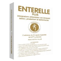 Enterelle Plus integratore fermenti lattici 24 capsule senza glutine - Bromatech