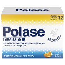 Polase Classico Integratore Sali Minerali Potassio e Magnesio 12 Bustine Arancia - Polase