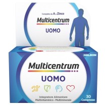 Multicentrum Uomo Integratore Multivitaminico Multiminerale 30 Compresse Senza Glutine - Pfizer