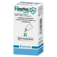 Reuflor D3 Integratore Probiotico Gocce con Lactobacillus e Vitamina D3 5ml - Italchimici