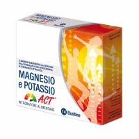 Magnesio e Potassio Integratore Polvere Solubile Gusto Agrumi 14 Bustine 70g - F&F