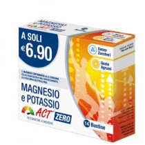 Integratore Magnesio Potassio Vitamina C 14 Bustine Gusto Agrumi Senza Zuccheri - Linea ACT