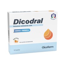 Dicodral Soluzione Reidratante Orale Gusto Arancia 12 Bustine Senza Glutine - Dicofarm