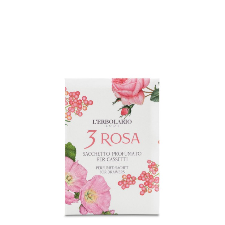 Sacchetto Profumato Rosa per Cassetti 3 pezzi Made in Italy - L\'Erbolario