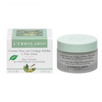 Crema Viso Anti Rossore Ginkgo Biloba e Vite Rossa Naturale 50ml - L\'Erbolario