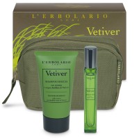 Set Viaggio Vetiver Profumo 10ml e Shampoo Doccia 75ml con Pochette - L\'Erbolario