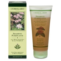 Shampoo Purificante Menta Acquatica e Vitamina E per Capelli Grassi 200 ml - L\'Erbolario