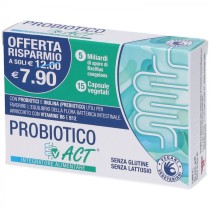 Integratore Probiotico 5 Miliardi 15 Capsule Vegano Senza Glutine e Lattosio - F&F