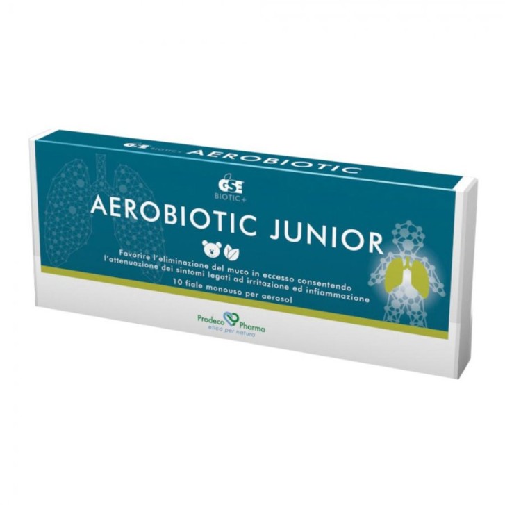 GSE Aerobiotic Junior Soluzione Aerosol Balsamica e Fluidificante 10 Fiale - Prodeco Pharma
